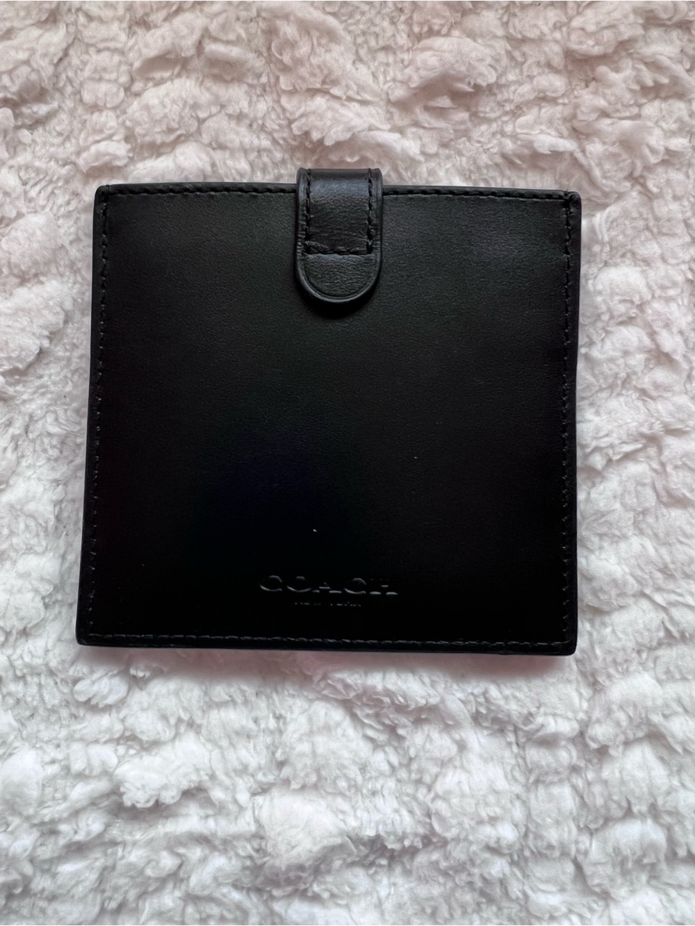 Coach black Leather Card Holder with Snap Closure - Men Accessories - Picture 2 of 4